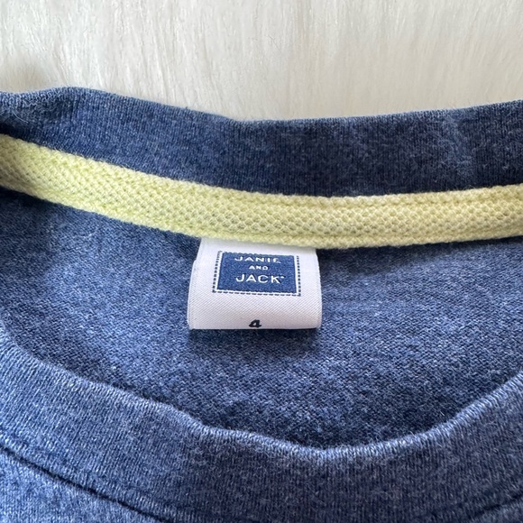 Janie and Jack Navy Tee with Dog Graphic - Picture 3 of 3